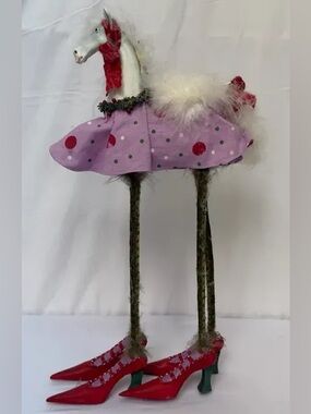 Dept 56 Patience Brewster Mackenzie Childs Christmas Krinkles Tall Horse Figure